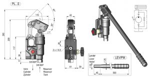 Pompe hydraulique manuelle à double course pour vérins à double  effet-990011993