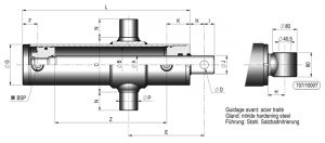 Chapelle P16S1 Pompe hydraulique manuelle à simple effet / pompe à